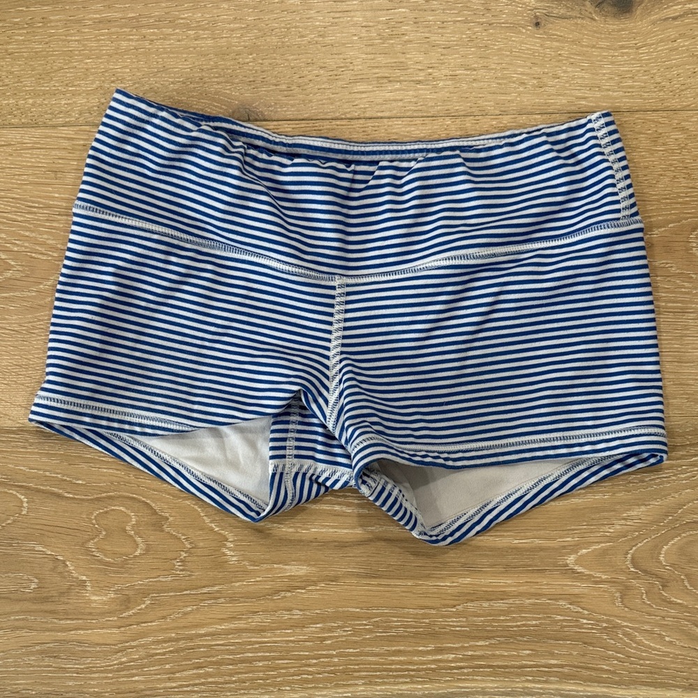 Fleo Striped Blue and White Women's Shorts